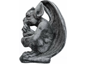 Tuinbeeld reuze Gargoyle (Grijs/gepattineerd)