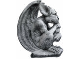 Tuinbeeld reuze Gargoyle (Grijs/gepattineerd)